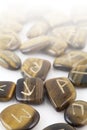 Rune Stones carved in Tiger's Eye