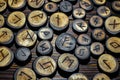 Runes carved from wood