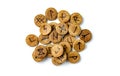 Runes isolate on white background. Selective focus. Royalty Free Stock Photo