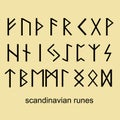 Runes set Scandinavia is a traditional mysticism vector