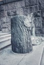 Runestone in the Stockholm City Hall, Sweden - Ancient Artifact Royalty Free Stock Photo