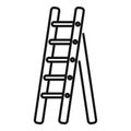 Rung ladder icon outline vector. Wood construction Royalty Free Stock Photo