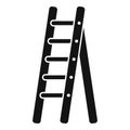 Rung ladder icon simple vector. Wood construction