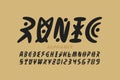 Runic style font design