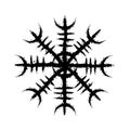 Runic viking black grunge symbol