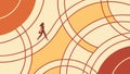 Runner on Abstract Path: Dynamic Movement Journey Concept, vector design Generative AI Royalty Free Stock Photo