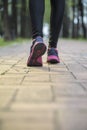Runner athlete legs, training exercise outdoor jogger runner Royalty Free Stock Photo