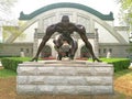 Runner Athlete Starting Line Statue