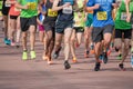 Runner Compete in Spring Half Marathon