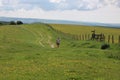 Runner countryside england