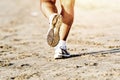 Runner feet running Royalty Free Stock Photo