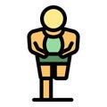 Runner handicaped icon vector flat Royalty Free Stock Photo