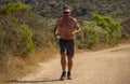 A Runner on a Trail in Southern California
