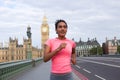 Runner in london Royalty Free Stock Photo