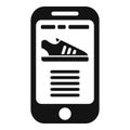 Runner modern app icon simple vector. Fitness person