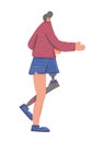 Runner. Person with leg prosthetic. Vector design.