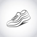 Runner shoes design Royalty Free Stock Photo