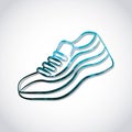 Runner shoes design Royalty Free Stock Photo