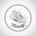 Runner shoes design Royalty Free Stock Photo