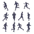 Runner silhouette set