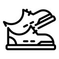 Runner sport shoes icon, outline style Royalty Free Stock Photo