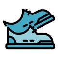 Runner sport shoes icon vector flat Royalty Free Stock Photo