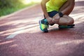 Runner suffering with pain on sports running injury