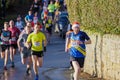 Runners at Boxing Day Race Chevin Chase, Leeds, UK