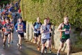 Runners at Boxing Day Race Chevin Chase, Leeds, UK