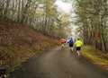 Runners Climbing Roanoke Mountain