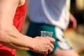 Runners drink