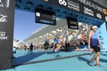 Runners entering the finish line in the 2019 Valencia marathon