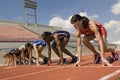 Runners Getting Ready To Start The Race Royalty Free Stock Photo