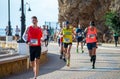 Runners on half Marathon de Torremolinos in Torremolinos, Spain