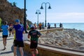 Runners on half Marathon de Torremolinos in Torremolinos, Spain