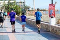 Runners on half Marathon de Torremolinos in Torremolinos, Spain