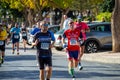 Runners on half Marathon de Torremolinos in Torremolinos, Spain