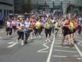 Runners At London Marathon 22th April 2012