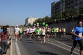Runners in the marathon in Budapest