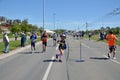 Runners During Marathon Race
