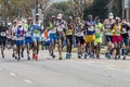 Runners Participating in the Comrades Marathon in South Africa Royalty Free Stock Photo