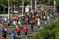 Runners on the popular race