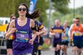 Runners running in the Rob Burrow Leeds Marathon 2023