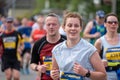 Runners running in the Rob Burrow Leeds Marathon 2023