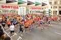 Runners on start of Cursa de El Corte Ingles