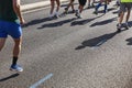 Runners on the street. Healthy lifestyle. Marathon. Athletics