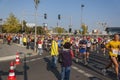 Runners at the thirty-sixth Berlin Marathon, Germany.