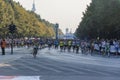 Runners at the thirty-sixth Berlin Marathon, Germany.