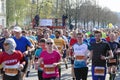 Runners on the track of Hannover Marathon