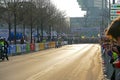 Runners on the track of Hannover Marathon